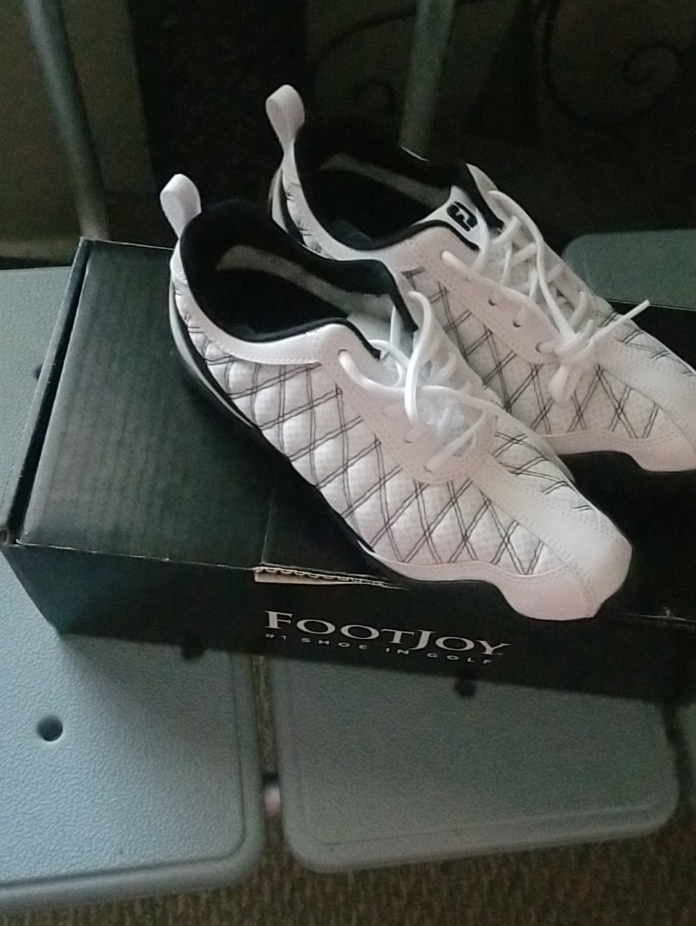 FootJoy White and Black Women's Athletic Golf Shoes
